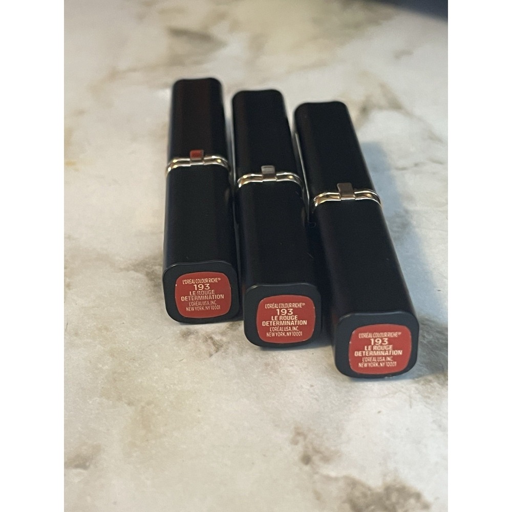 3 L'oreal Colour Riche Intense Volume Matte Lipstick Le Rouge Determination 193